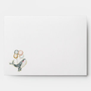Whale happy Birthday Envelope