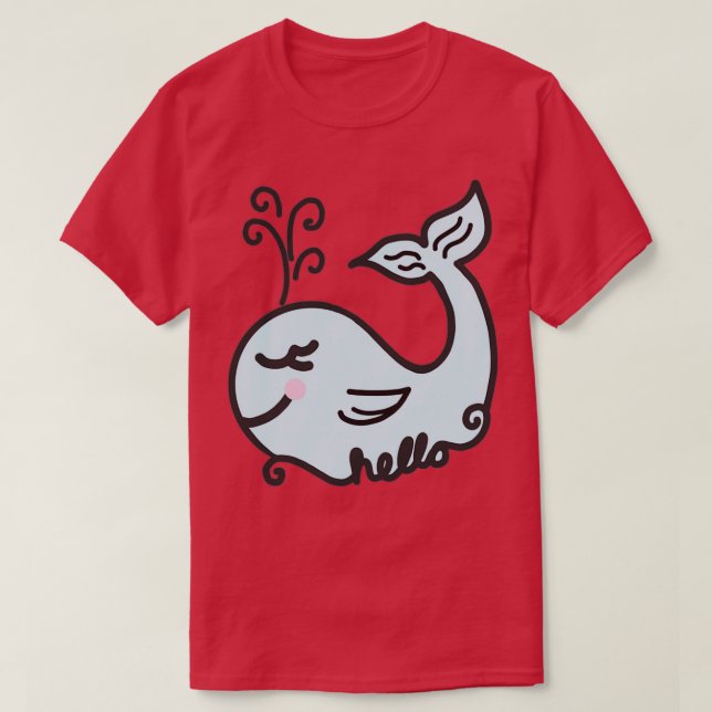 Whale Hello pun 1 T-Shirt (Design Front)