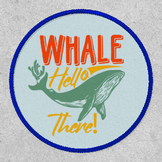 Whale Hello There Blue Whale Sea Life Patch