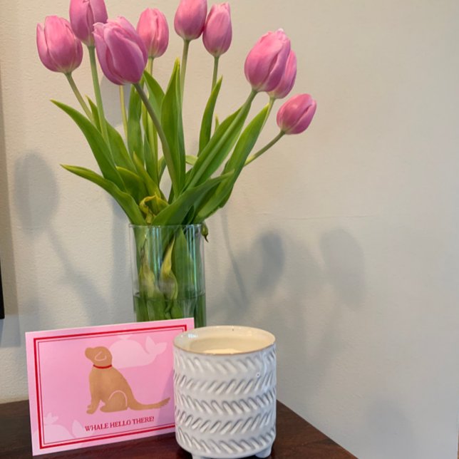 Whale Hello There Golden Dog Greeting Cards (Creator Uploaded)