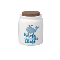 Whale Hello There Whale Cartoon Cute Baby Whale De Candy Jar