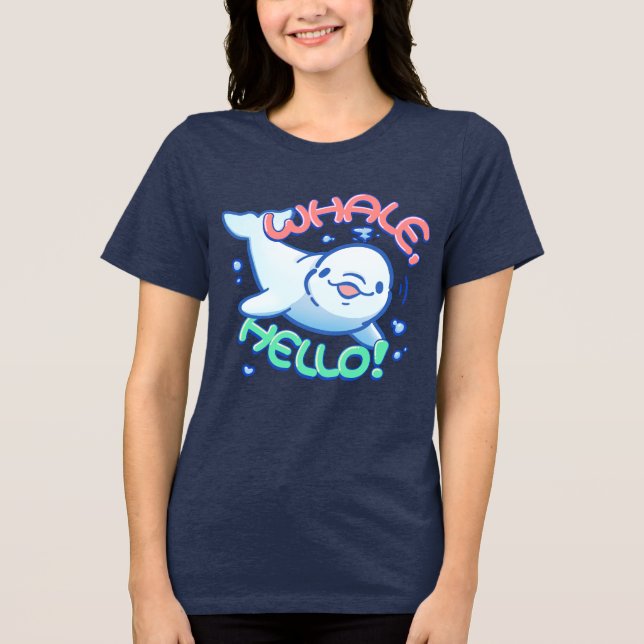 Whale Hello Tri-Blend Shirt (Front)
