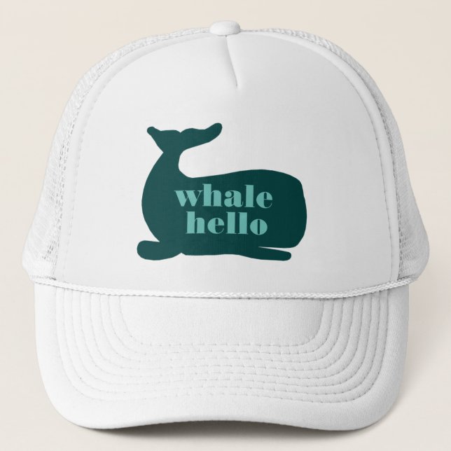 Whale Hello Trucker Hat (Front)