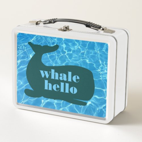 Whale Hello Whale Goodbye Metal Lunchbox