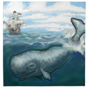 Whale Ho Cloth Napkin