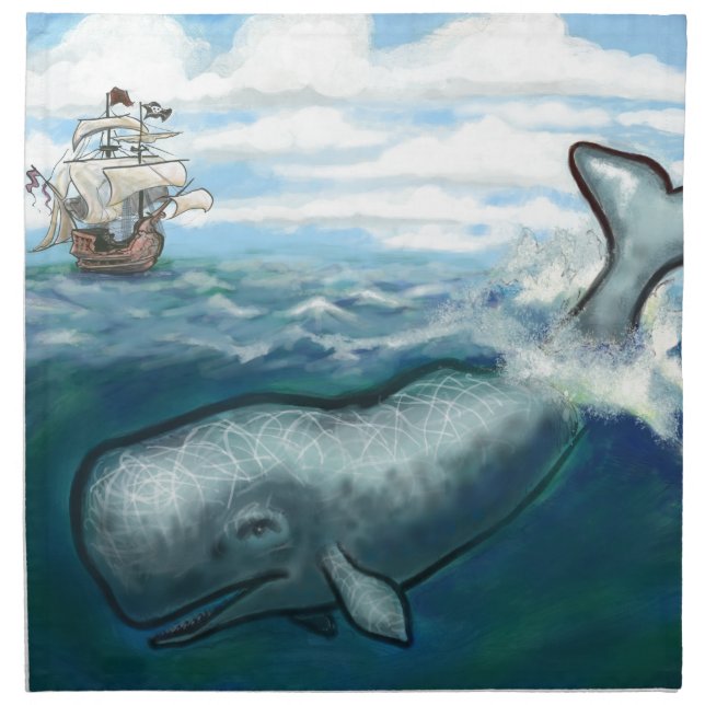 Whale Ho Cloth Napkin (Front)