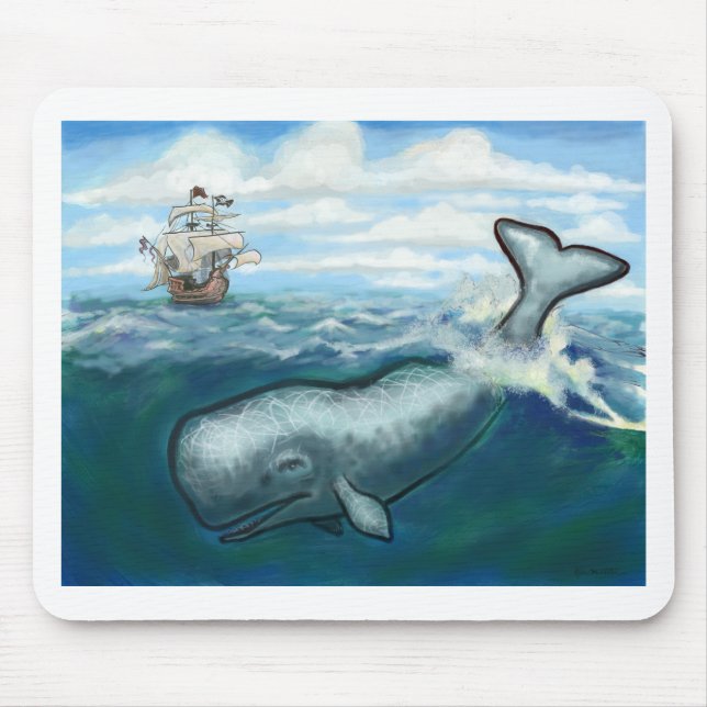 Whale Ho Mouse Pad (Front)