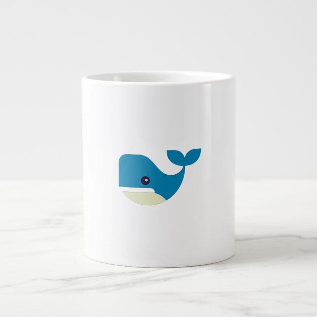 Whale, Humpback, Mammal Giant Coffee Mug (Front)
