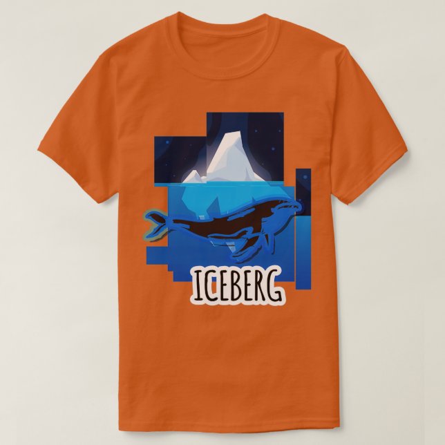 Whale iceberg water T-Shirt (Design Front)