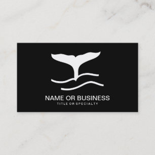 whale icon business card