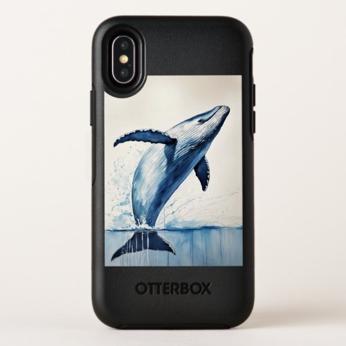 Whale image  OtterBox symmetry iPhone x case