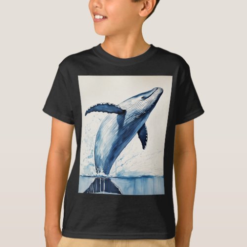 Whale image  T_Shirt