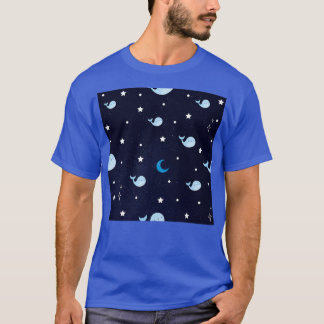 Whale in space Whale lovers design T-Shirt