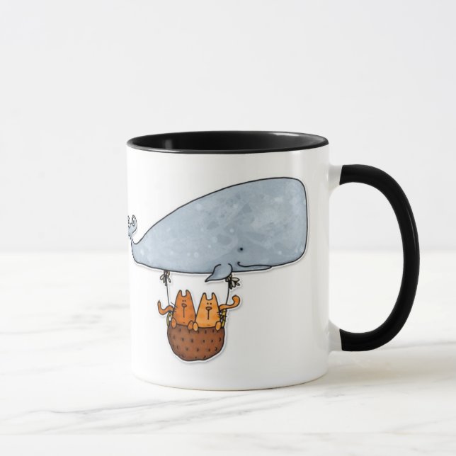 whale kitties mug (Right)