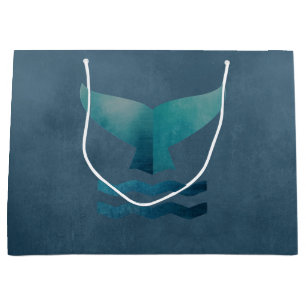 whale large gift bag