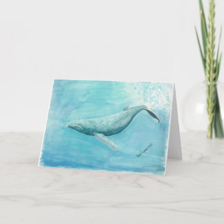 Whale Love Blank Greeting Card