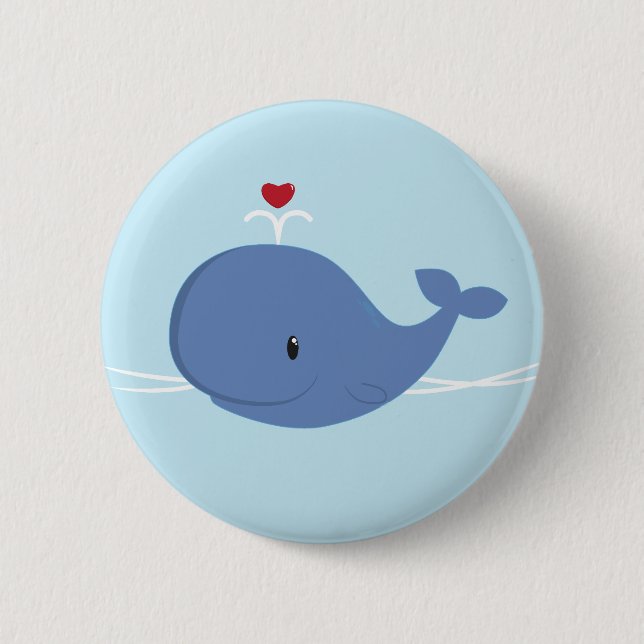 Whale love button (Front)