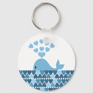 Whale Love Keychain