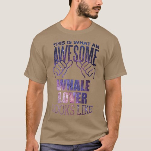 Whale Lover Funny Whales Gift Design 1 T_Shirt