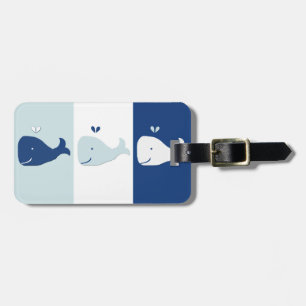 Whale Luggage Tag