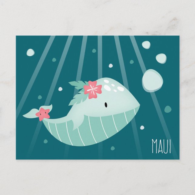 "Whale Maui" Postcard (Front)