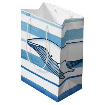 Whale Medium Gift Bag by Zazzlemm_Cards at Zazzle