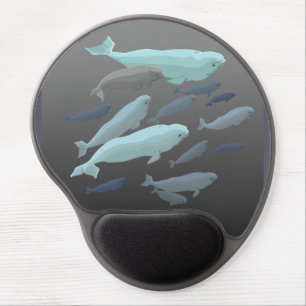Whale Mousepad Custom Beluga Whale Mouse Pad