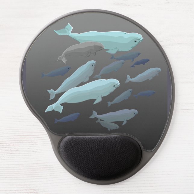 Whale Mousepad Custom Beluga Whale Mouse Pad (Front)