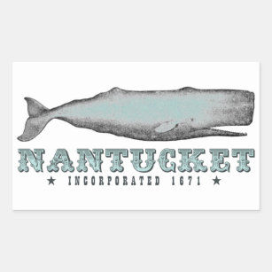Whale Nantucket MA Inc 1671 Stickers