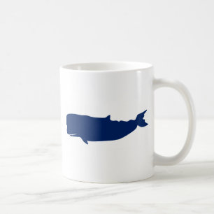 Whale Navy Coffee Mug