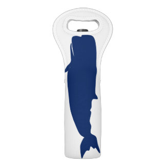Whale Navy Wine Bag