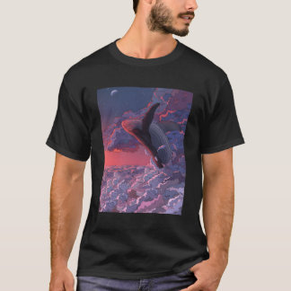 Whale Ocean Vacation Travel Colorful Beach Novelty T-Shirt