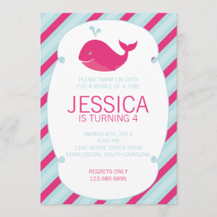 Whale of a Birthday Invitation