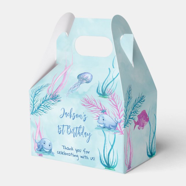 Whale of a Good Time Favor Boxes (Front Side)