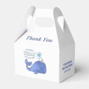 Whale Of A Time Cute Whale Favor Boxes