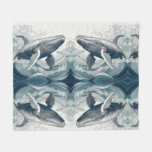 Whale of a time fleece blanket