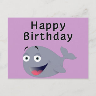 Whale of a Time - Happy Birthday Postcard