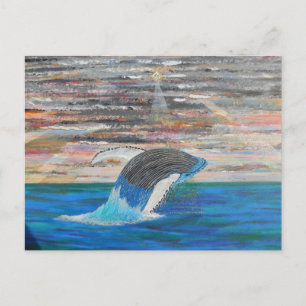 Whale of a time postcard