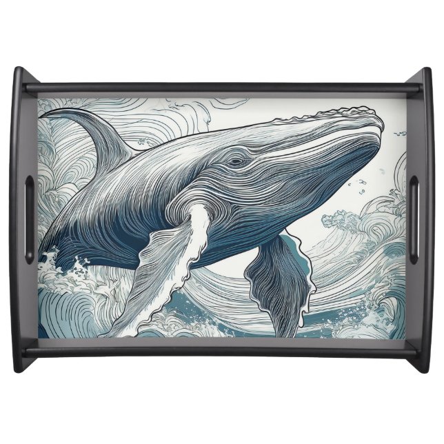 Whale of a time serving tray (Front)