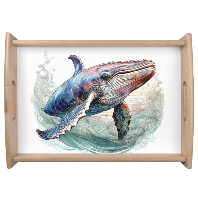 Whale of a time serving tray (Front)