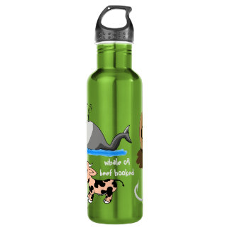 Whale Oil Beef Hooked fun slogan Stainless Steel Water Bottle