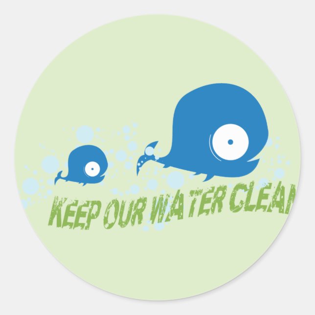 Whale Organic Planet Stickers (Front)