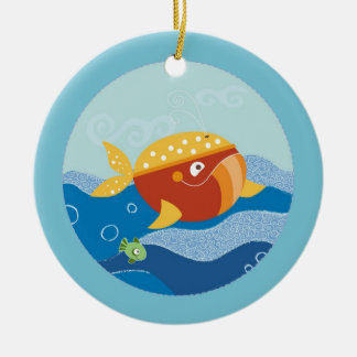Whale ornament