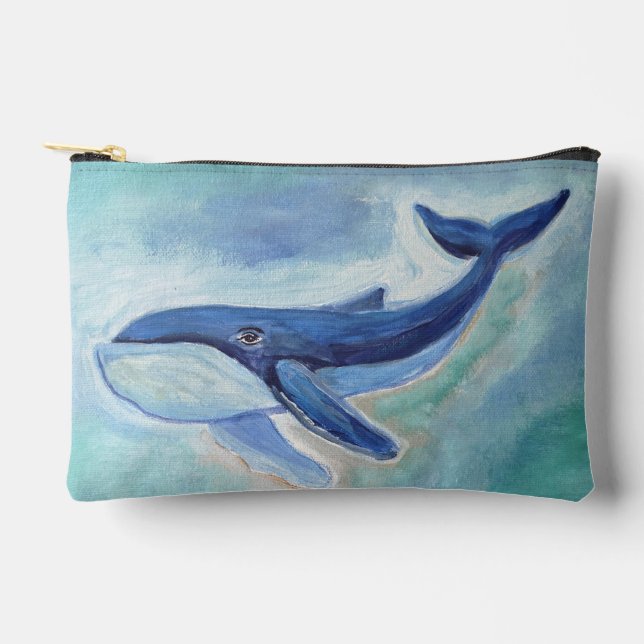Whale Painting  Accessory Pouch (Front)