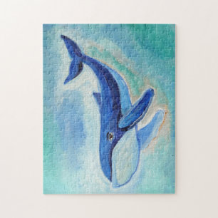 Whale Painting Jigsaw Puzzle