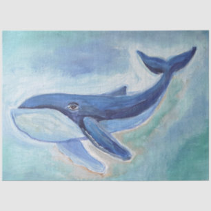 Whale Painting Tissue Paper