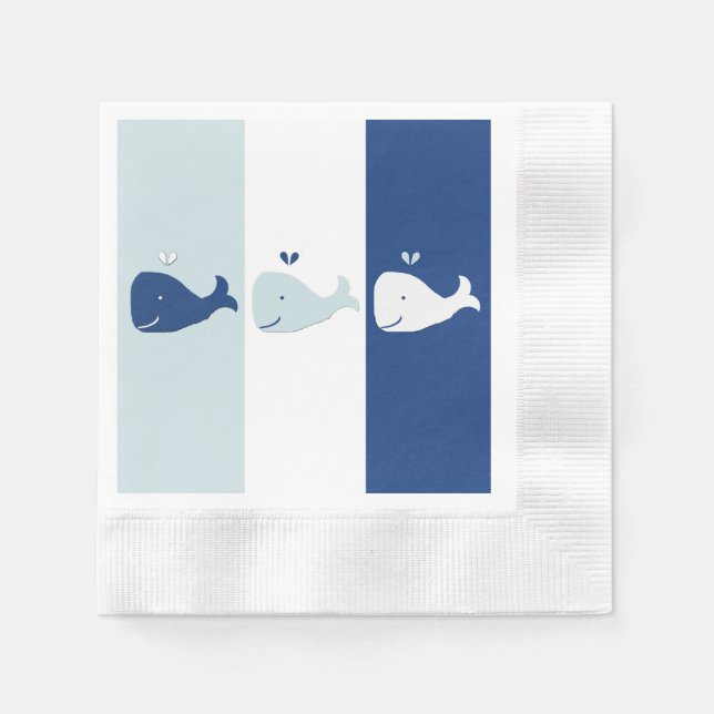 Whale Paper Napkins (Front)