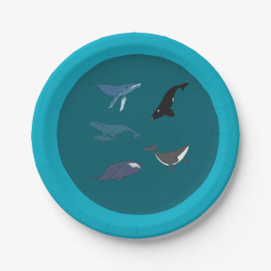 Whale Paper Plates
