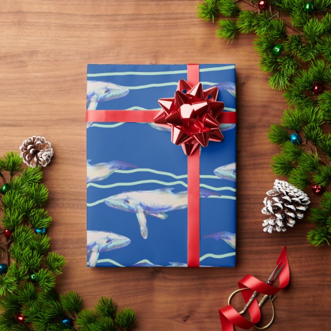 Whale Pattern Wrapping Paper (Holiday Gift)