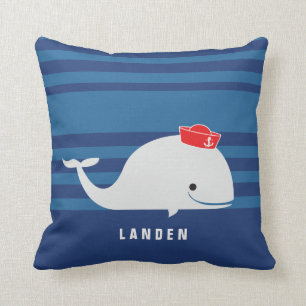 Whale   Personalized Pillow